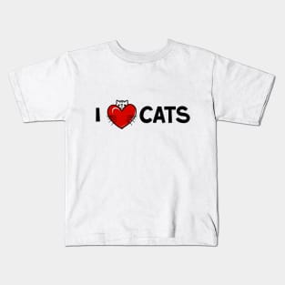 I love cats Kids T-Shirt